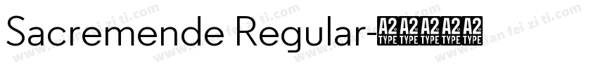 Sacremende Regular字体转换